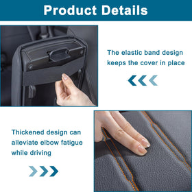 PIMCAR driver resting arm on padded cover demonstrating added comfort during drives benefit