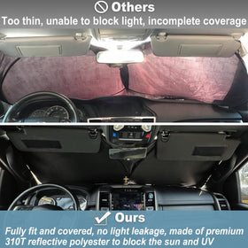 PIMCAR driver-side installed perspective reducing dashboard heat benefit