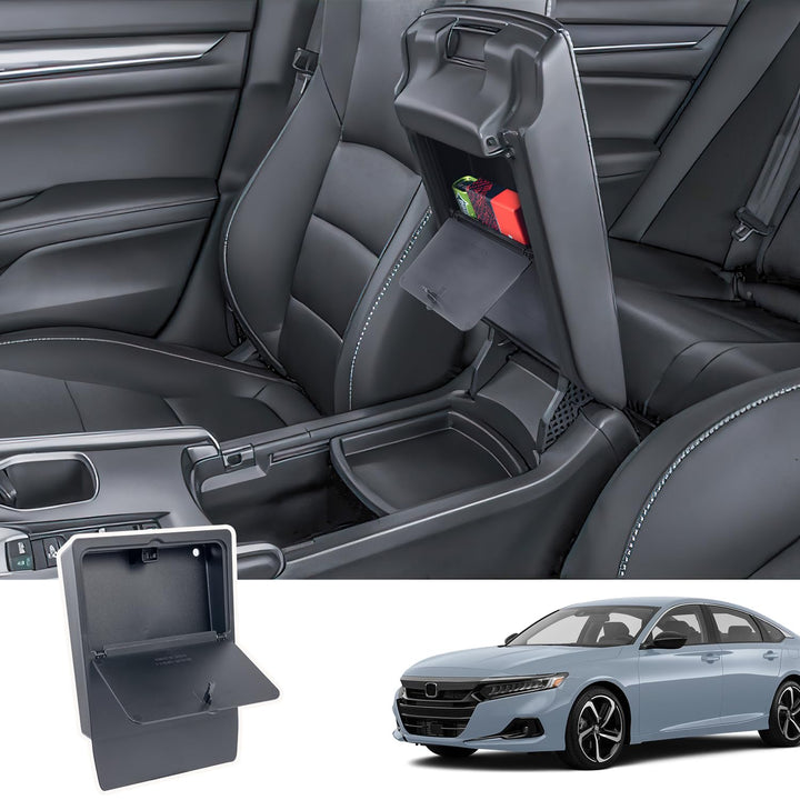 PIMCAR front view of hidden organizer showing clean fit and discreet design