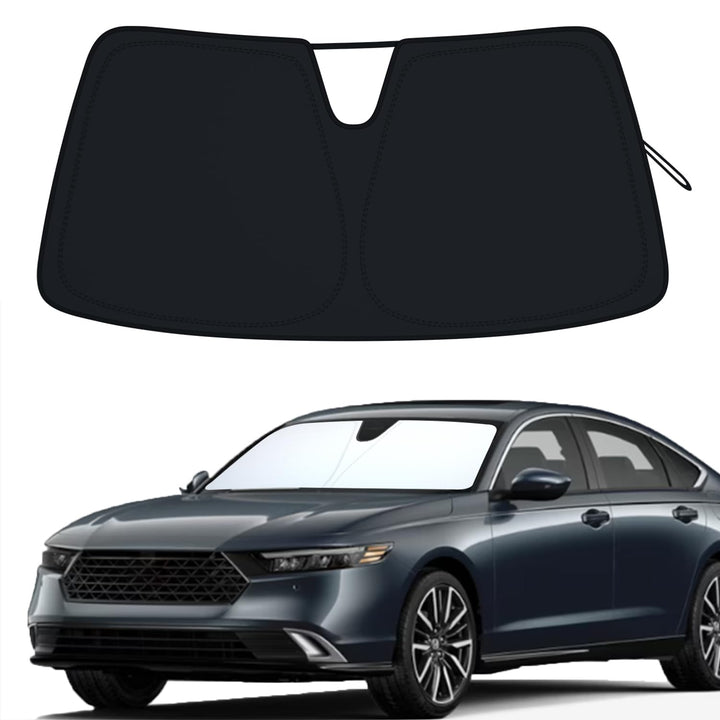 PIMCAR front packaging for Honda Accord sun shade showing fit and branding benefit of protection