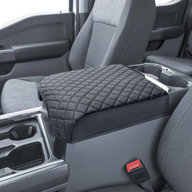 PIMCAR front view of center console cover showing neat fit and protection