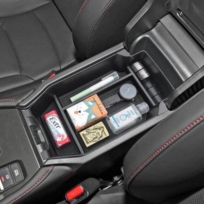 PIMCAR front view of organizer tray showing neat storage benefit