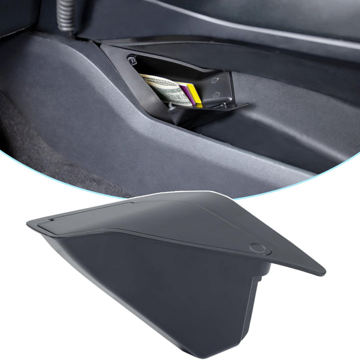 PIMCAR front view of console organizer showing clean fit and added storage