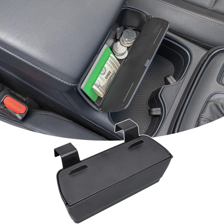 PIMCAR front view installed in CRV center console showing discreet storage benefit