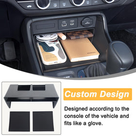 PIMCAR hidden storage box installed in console providing discreet secure space