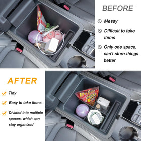 pimcar organizer in use holding phone and wallet, keeps essentials reachable