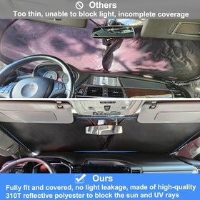 PIMCAR installed inside Silverado windshield reducing cabin glare