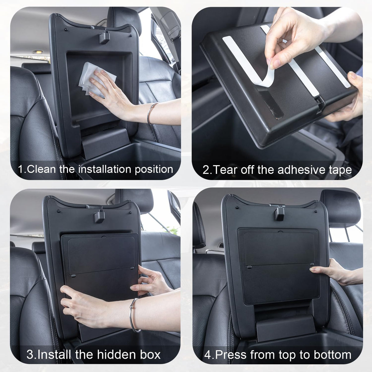 PIMCAR installation demonstration showing tool-free adhesive placement for easy setup