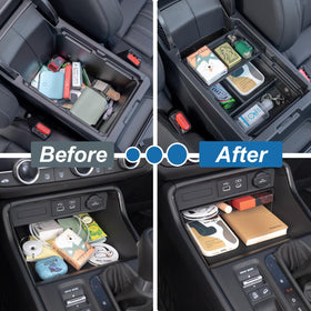 PIMCAR installed in 2024 CRV front seat demonstrating practical daily use