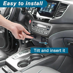PIMCAR tray installed in Honda Pilot console for tidy storage benefit