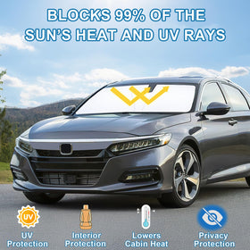 PIMCAR installed inside Honda Accord blocking sunlight and lowering cabin heat