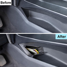 PIMCAR internal storage holding cards and cash to protect valuables on trips