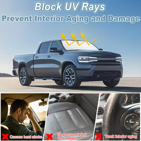 PIMCAR passenger-side edge coverage minimizing sun leakage benefit