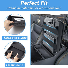 PIMCAR PU leather texture detail showing water-resistant, easy-clean surface