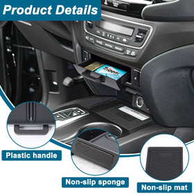 PIMCAR tray next to key fob demonstrating compact size benefit