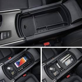 PIMCAR tray next to smartphone to show scale and usability for devices
