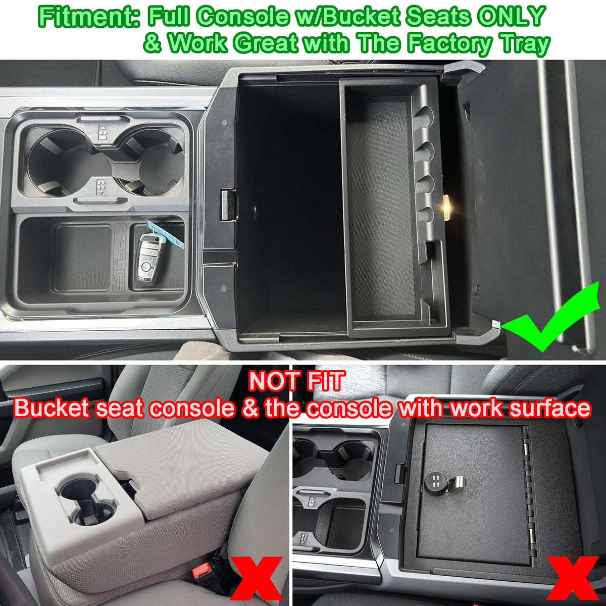 PIMCAR top-down view with phone, keys and sunglasses neatly organized