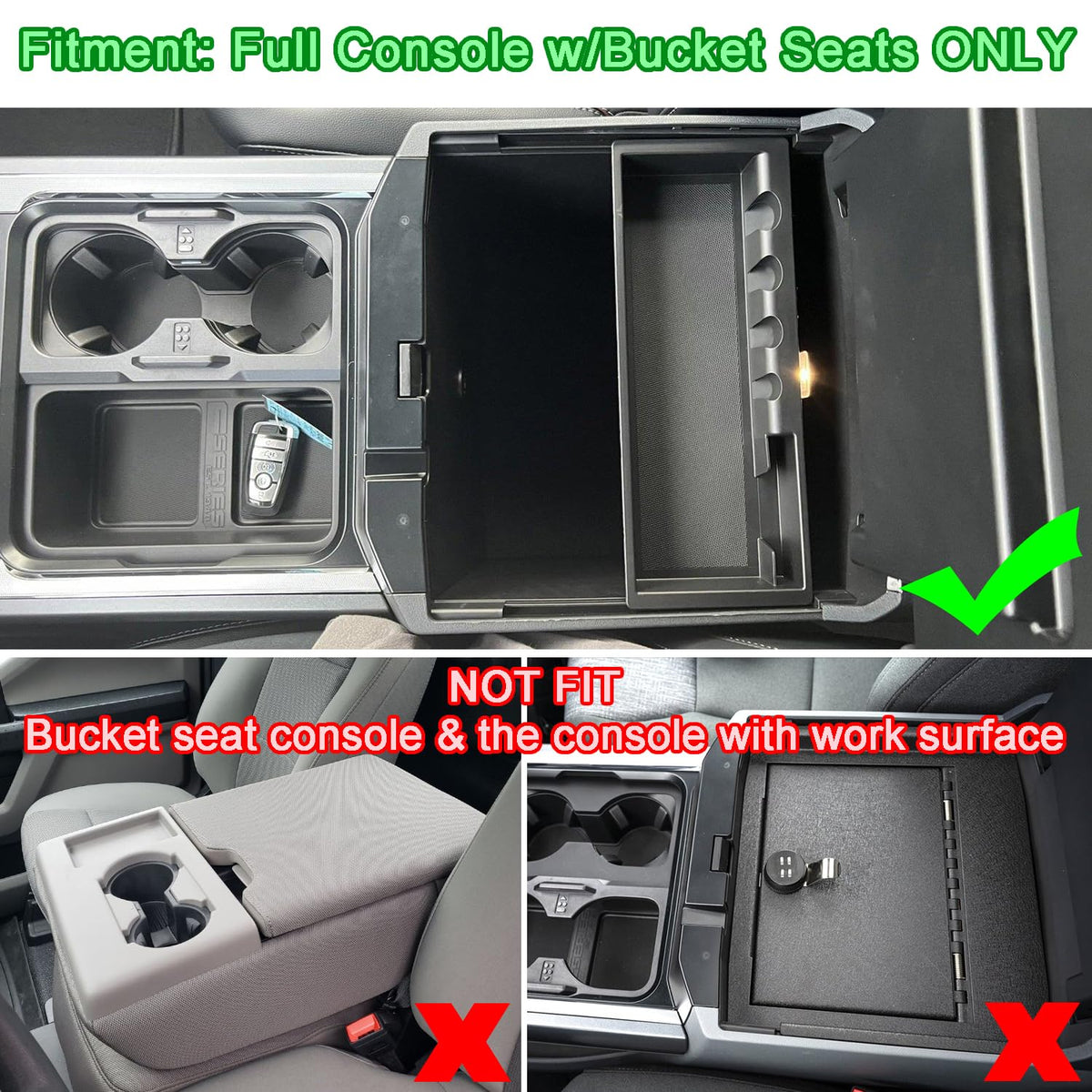 PIMCAR close-up of top tray textured pad preventing phone slip