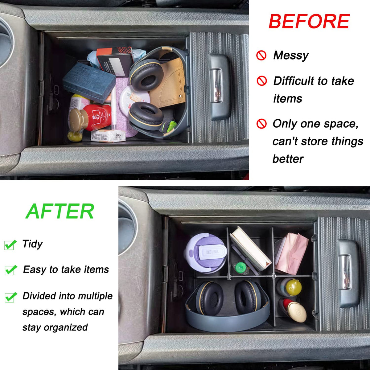 PIMCAR removed tray next to ruler showing compact size and portability