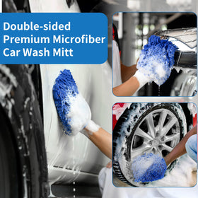 PIMEKOY brush in use washing a car roof for faster exterior cleaning