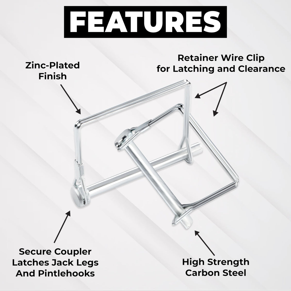PINAILER zinc-plated surface showing rust resistance advantage