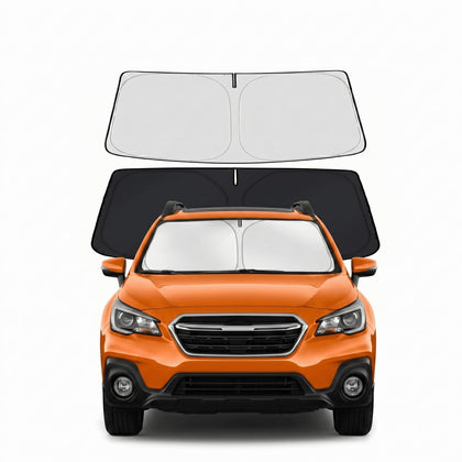 PinBaoLaLa front view showing full windshield coverage and cooler cabin benefit