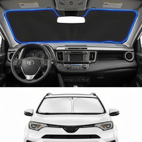 PinBaoLaLa front view on RAV4 windshield showing full coverage benefit