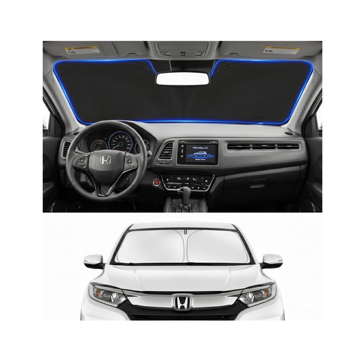 PinBaoLaLa front view showing full windshield coverage and heat reduction benefit