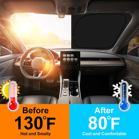 PinBaoLaLa installed on Mazda CX-30 windshield reducing cabin heat