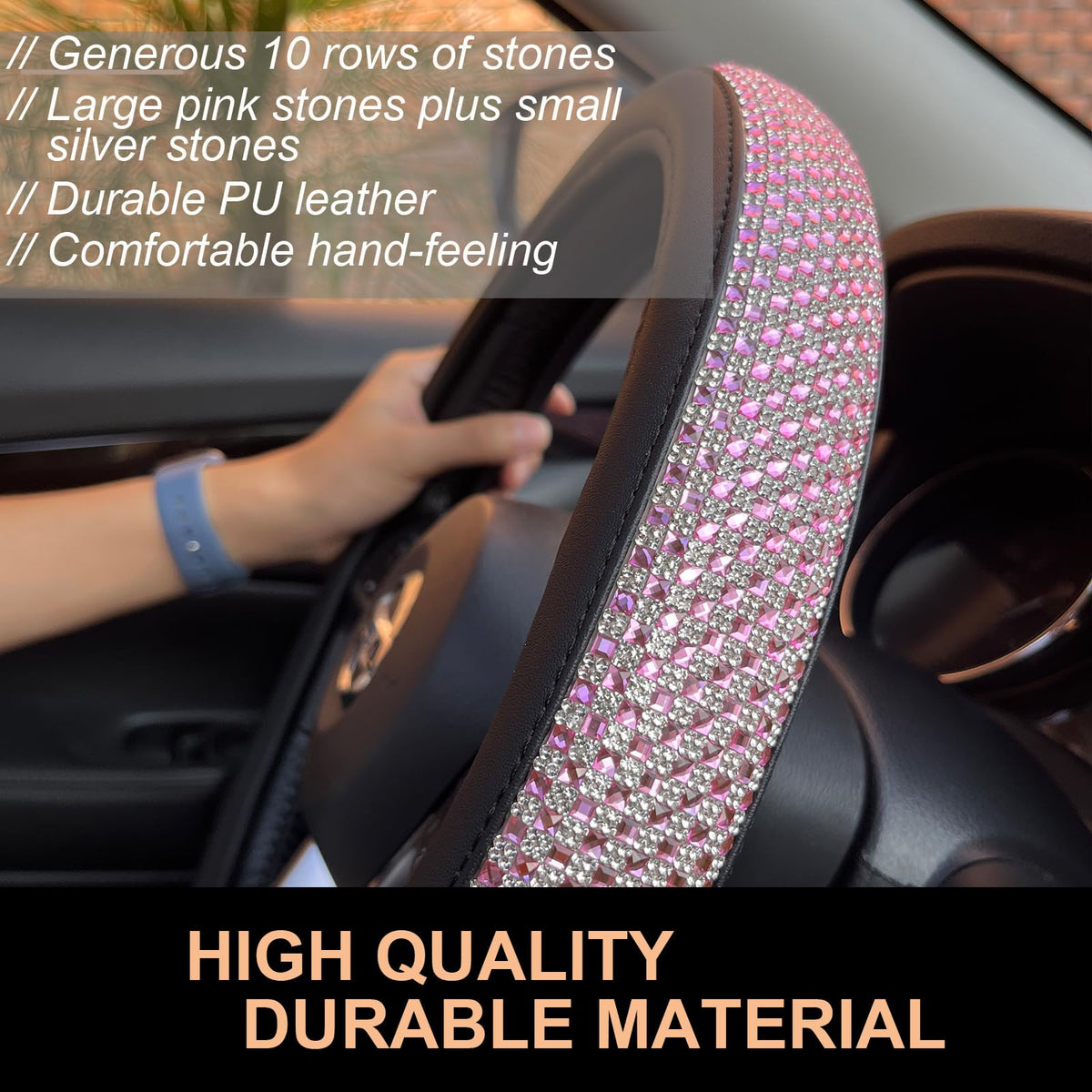 PINCTROT anti-slip rubber lining close-up showing secure fit and stability