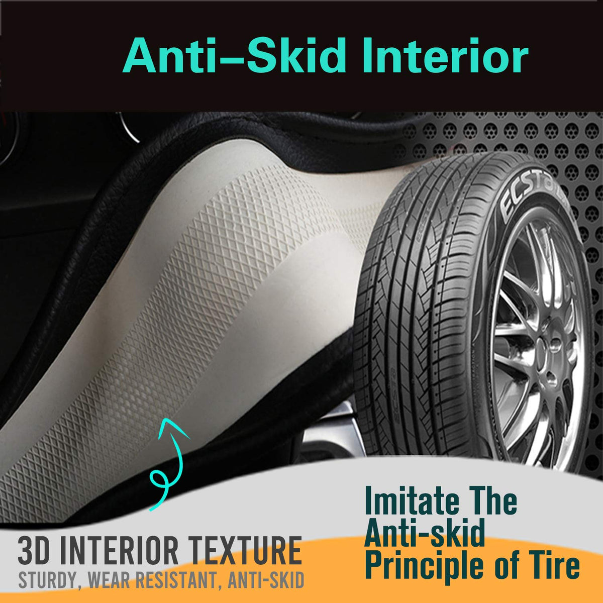 PINCTROT material layers detail showing silicone and microfiber durability