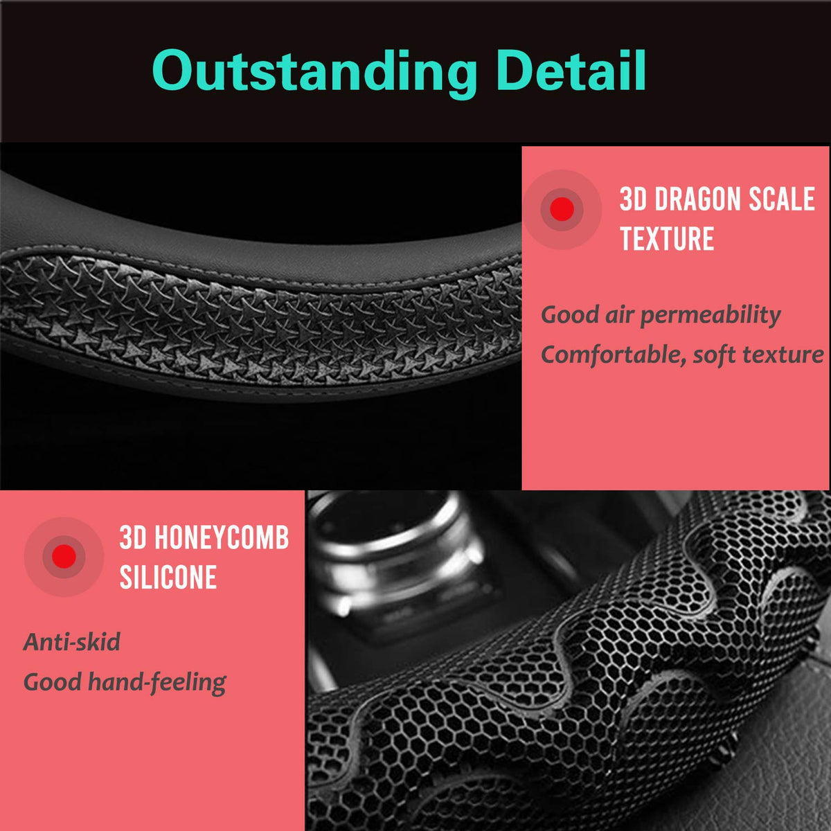 PINCTROT microfiber leather texture highlighting soft touch and stain resistance