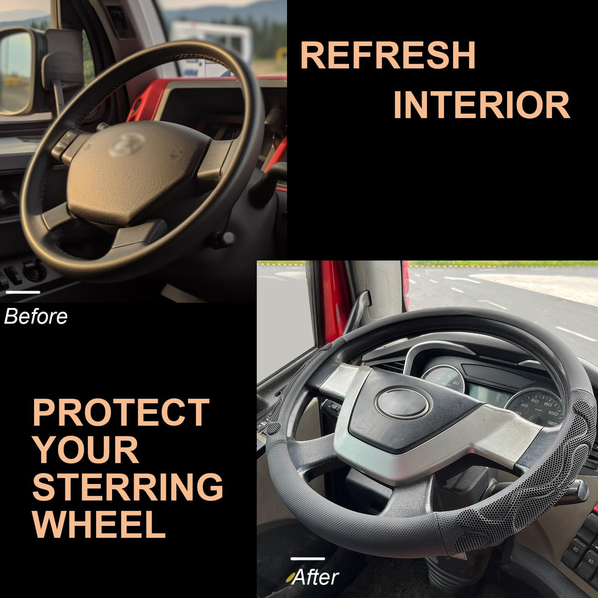 PINCTROT installed in a semi truck demonstrating secure fit benefit