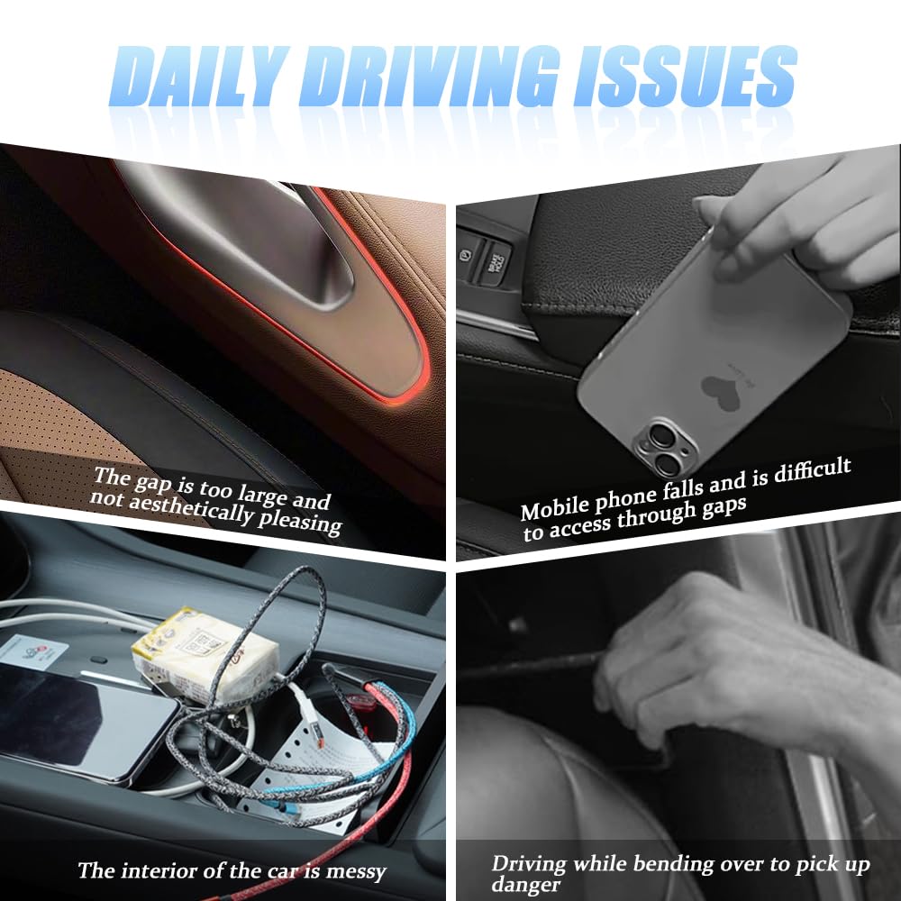 Pincuttee lifestyle shot in car cabin, creates tidy and safe interior benefit