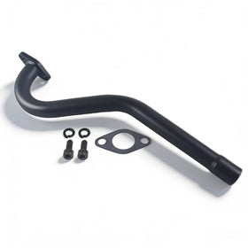 pinkhatcat exhaust front profile showing clean black finish and fit