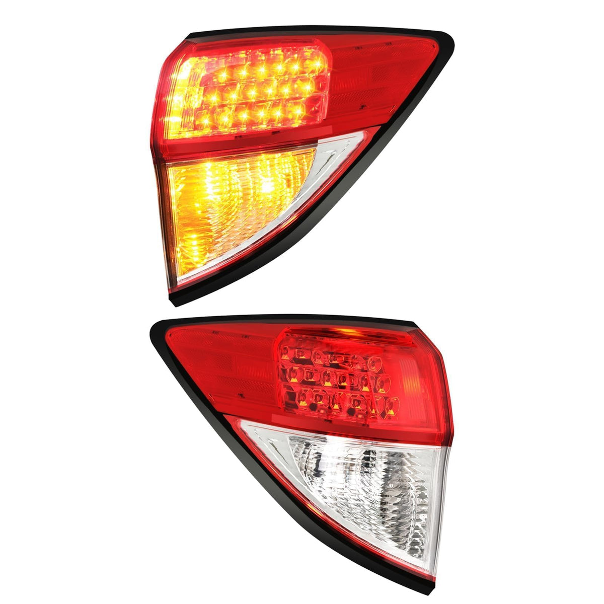 Pinkomoto tail light illuminated at night showing bright red visibility benefit