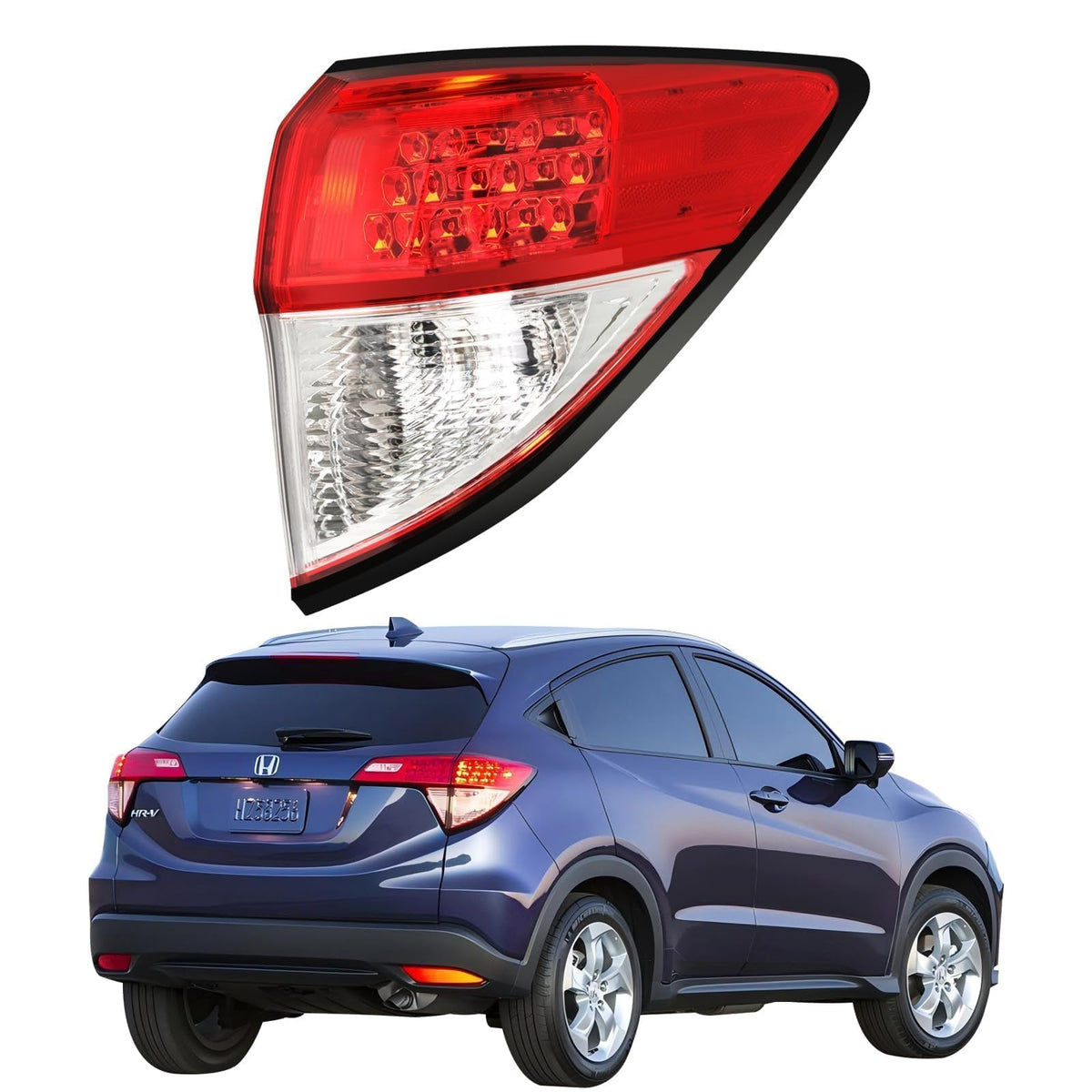 Pinkomoto tail light front view showing fit and finish benefits