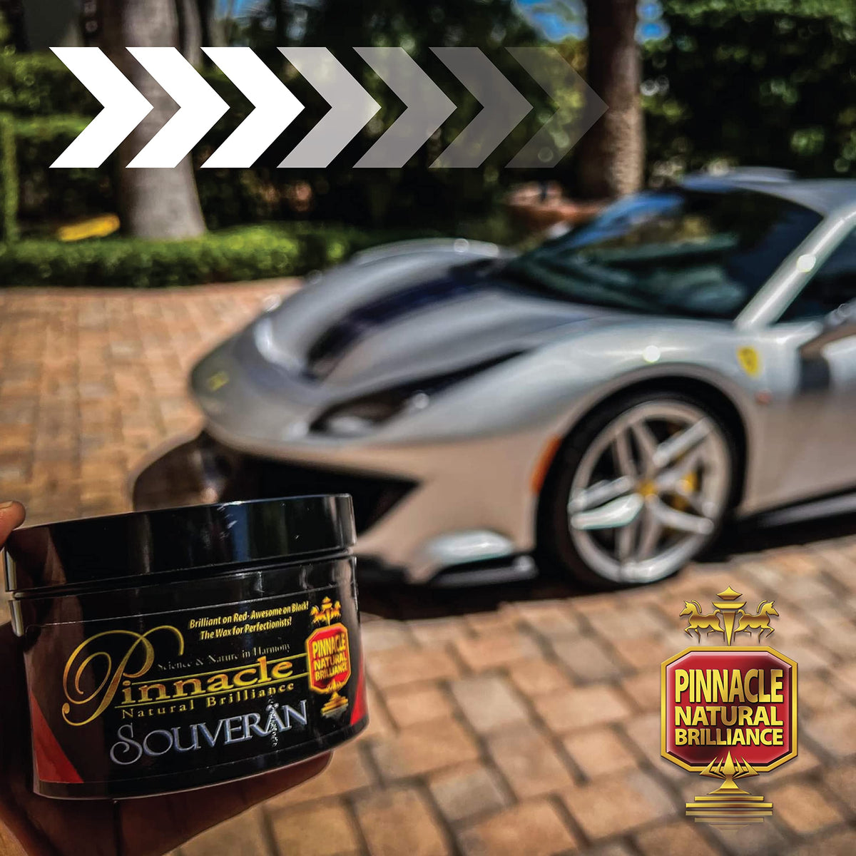 Pinnacle Natural Brilliance label detail displaying product name and quality cues to inform buyers