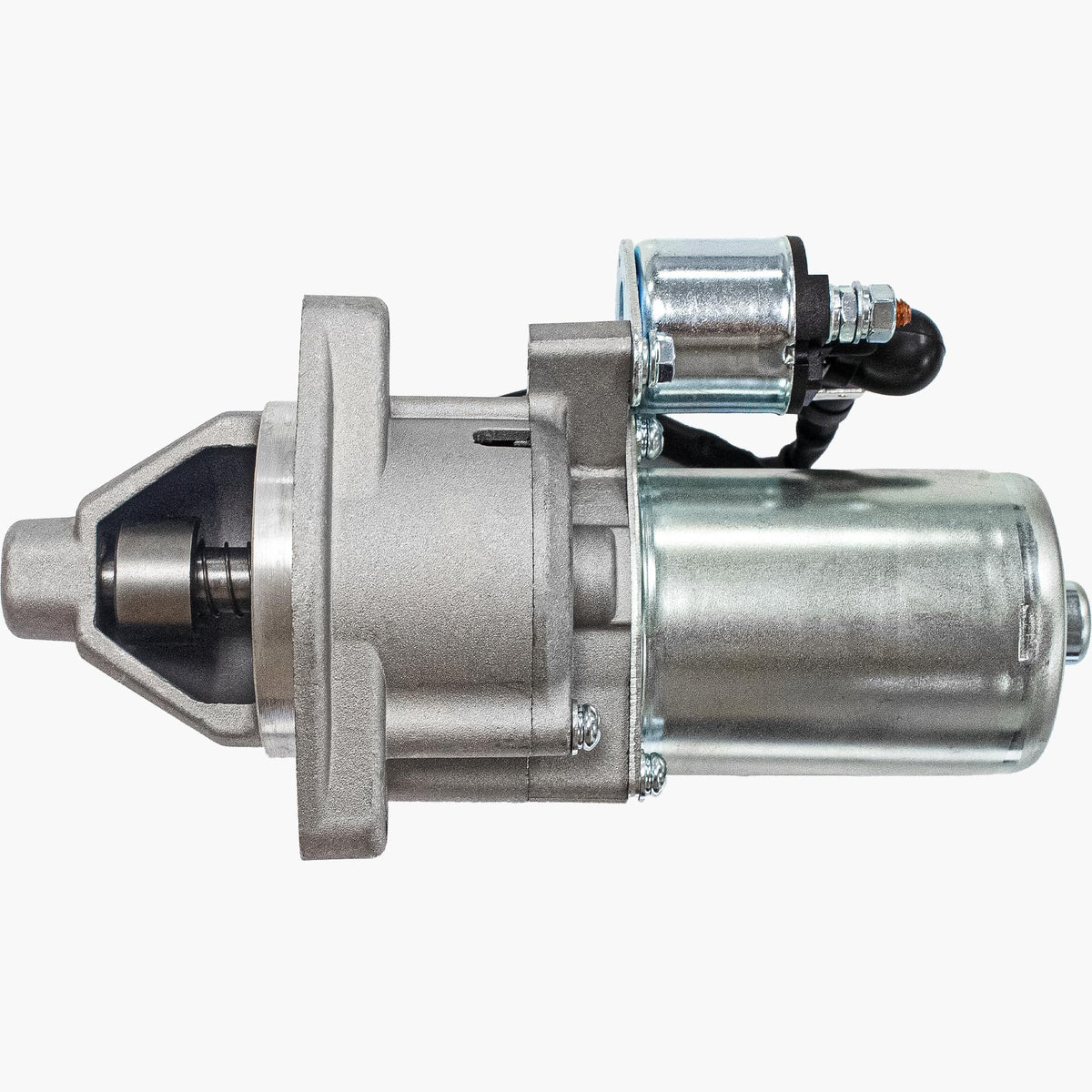 Piogarten starter front view showing mounting flanges and fit benefit