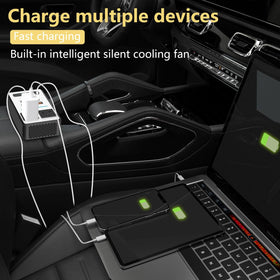 PiSFAU close-up of 65W USB-C port for fast laptop and phone charging