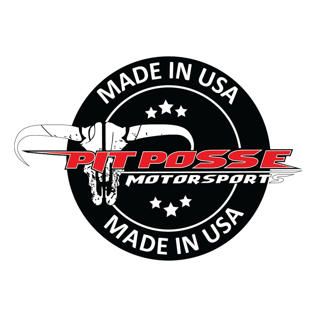 Pit Posse next to tape measure showing 4.5 x 5 x 5 inches scale