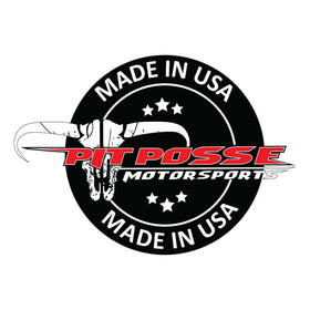 Pit Posse next to tape measure showing 4.5 x 5 x 5 inches scale