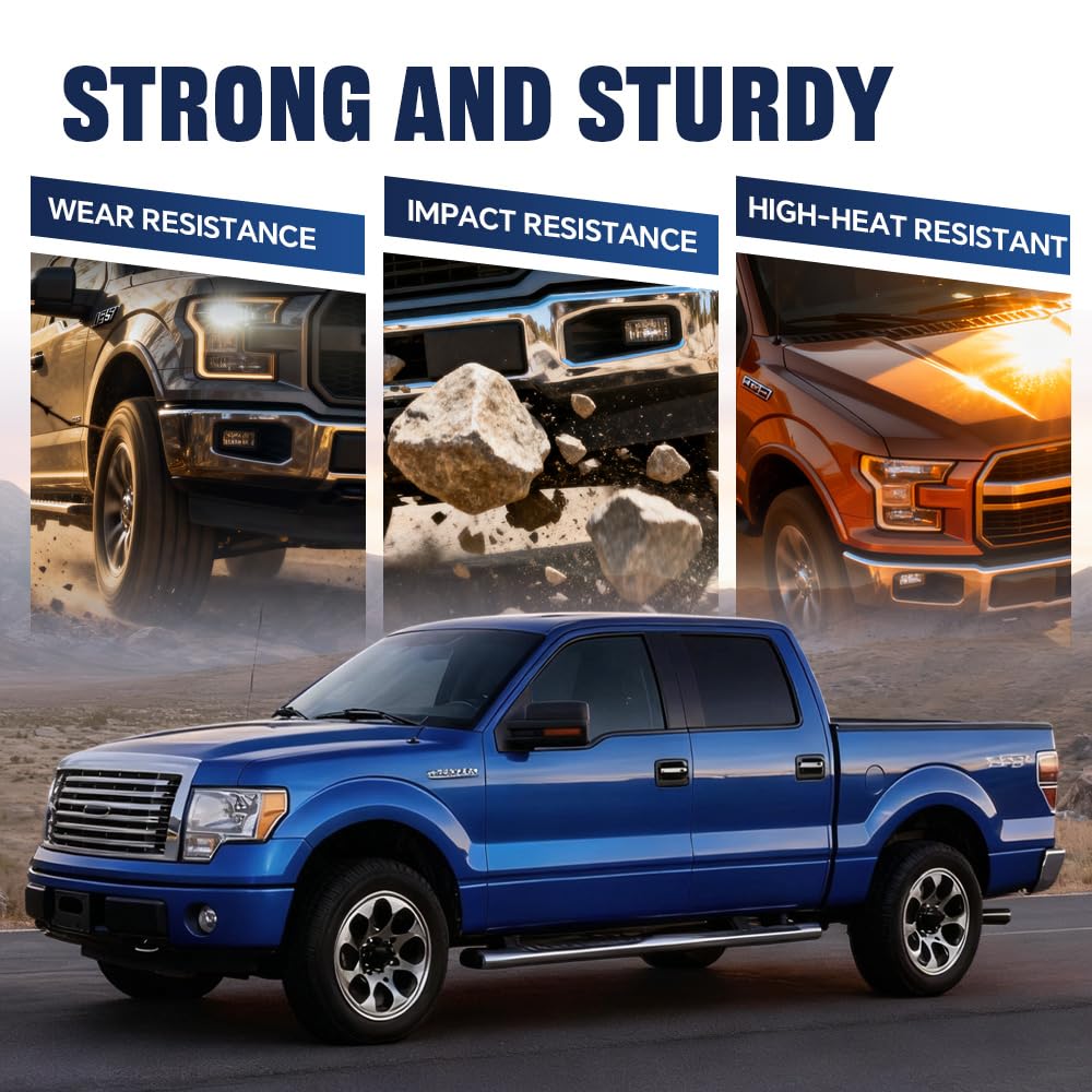 PIT66 bumper cap installed on F-150 bumper demonstrating seamless replacement fit