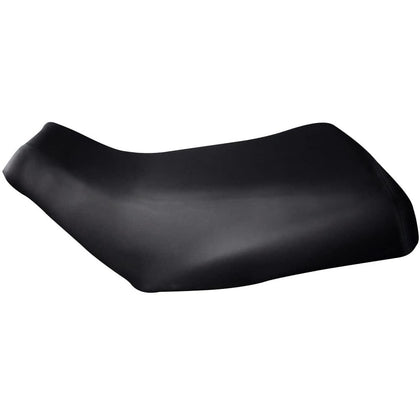 PIT66 front view of black seat cover showing clean OEM-style fit and restored appearance