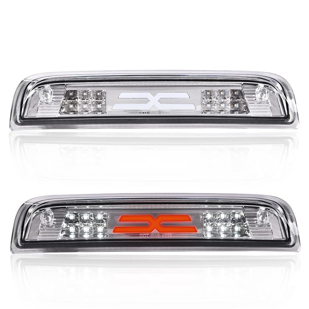 PIT66 front view of third brake light showing clean OEM fit and bright LEDs