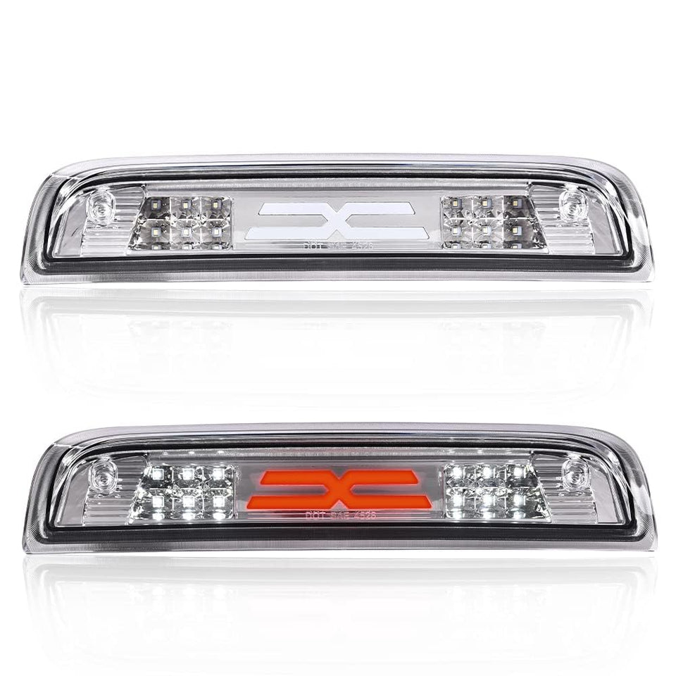 PIT66 front view of third brake light showing clean OEM fit and bright LEDs