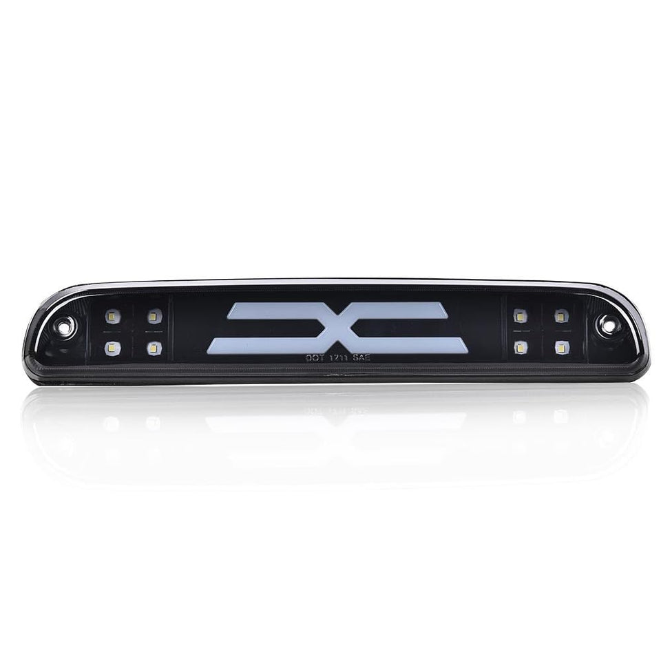 PIT66 front view of LED third brake light showing clean fit and modern look