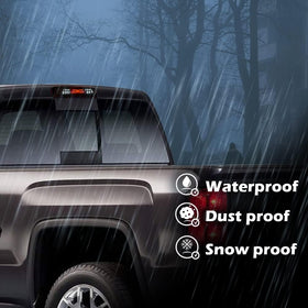 PIT66 brake light mounted on a GMC Sierra enhancing brake recognition