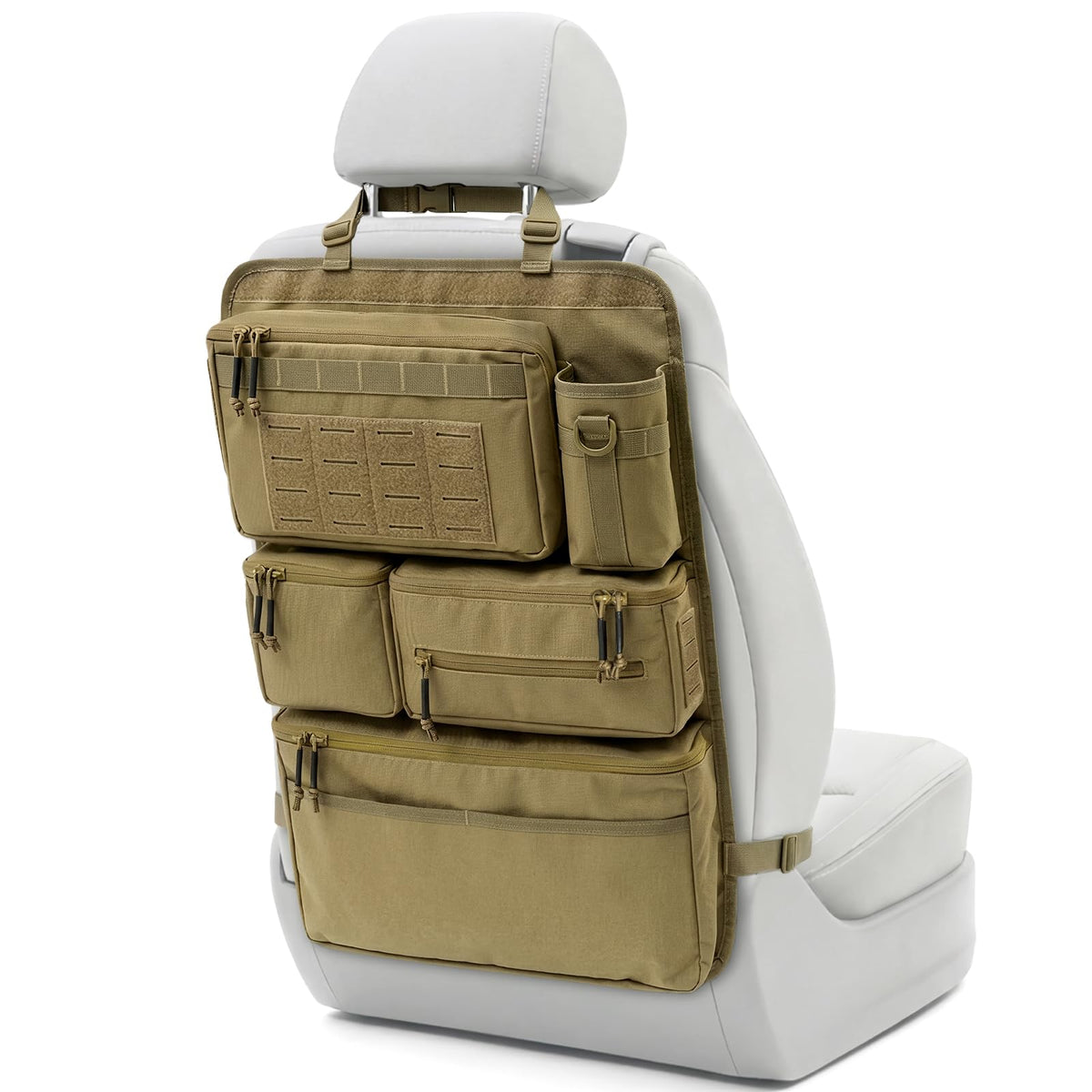 Pitozer front view organizer showing compartments and overall layout for cabin organization