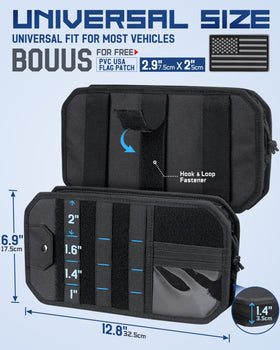 pitozer open interior with zip compartment for secure document organization